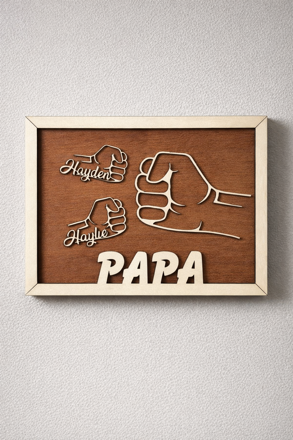 Cadre bois personnalisé - Check