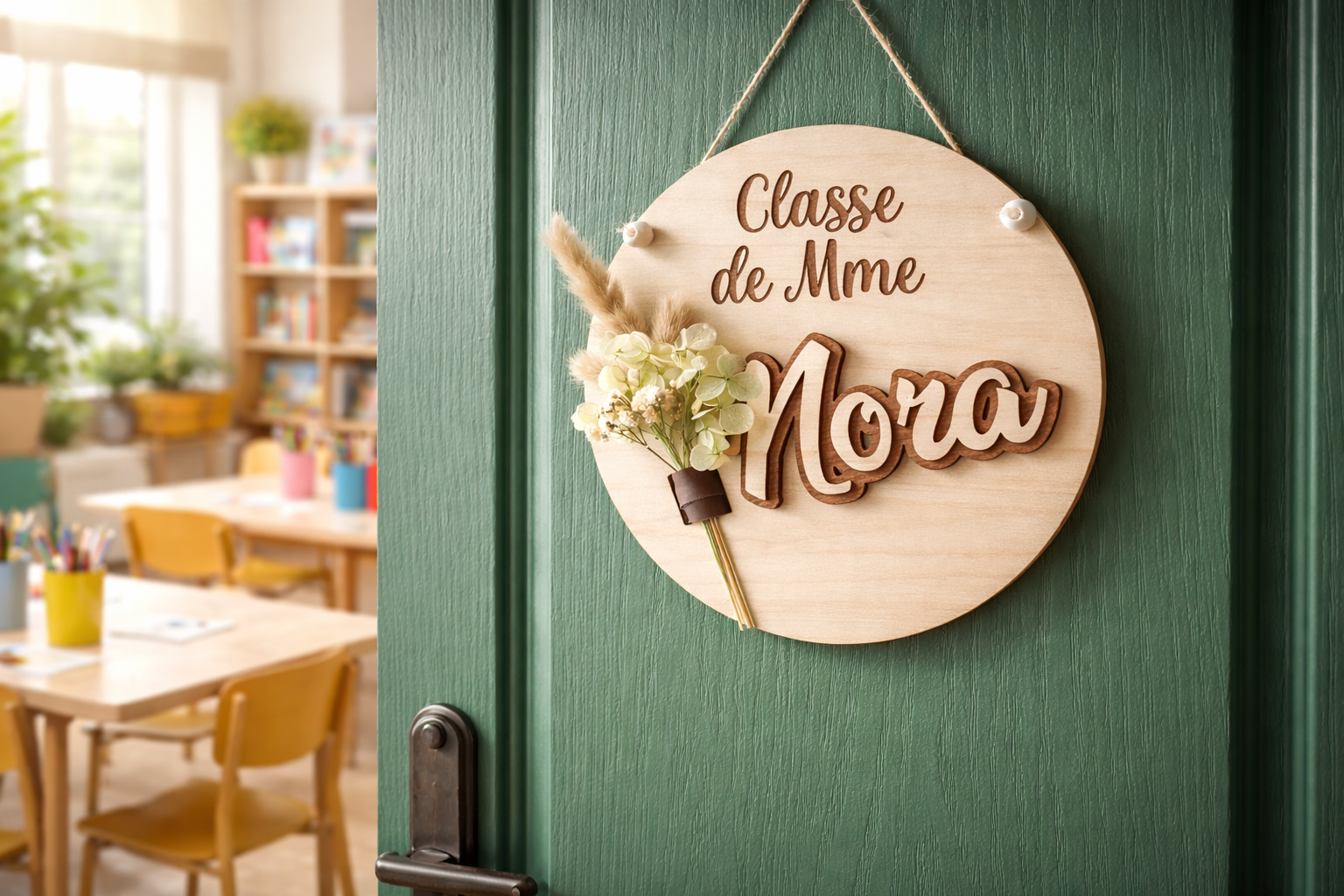 Plaque de porte de classe personnalisée