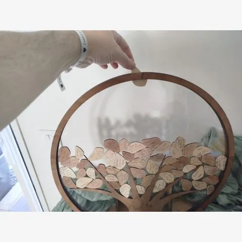 Arbre à messages personnalisé en bois