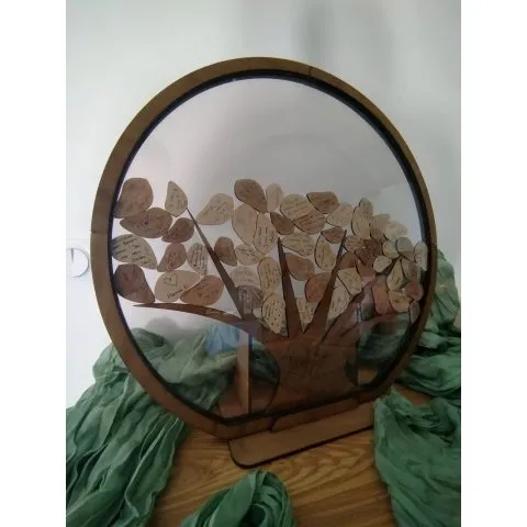 Arbre à messages personnalisé en bois