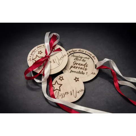 Annonce grossesse en bois personnalisé