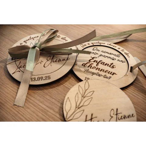 Demande témoins, Enfants d'honneur, marraine