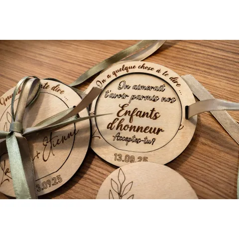 Demande témoins, Enfants d'honneur, marraine