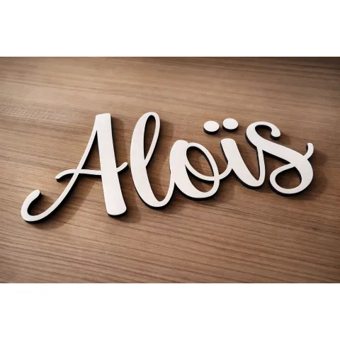 Prénom en bois personnalisé pour chambre bébé