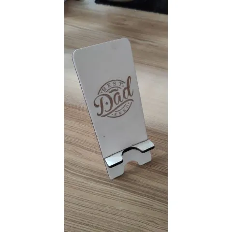 Support smartphone en bois personnalisé